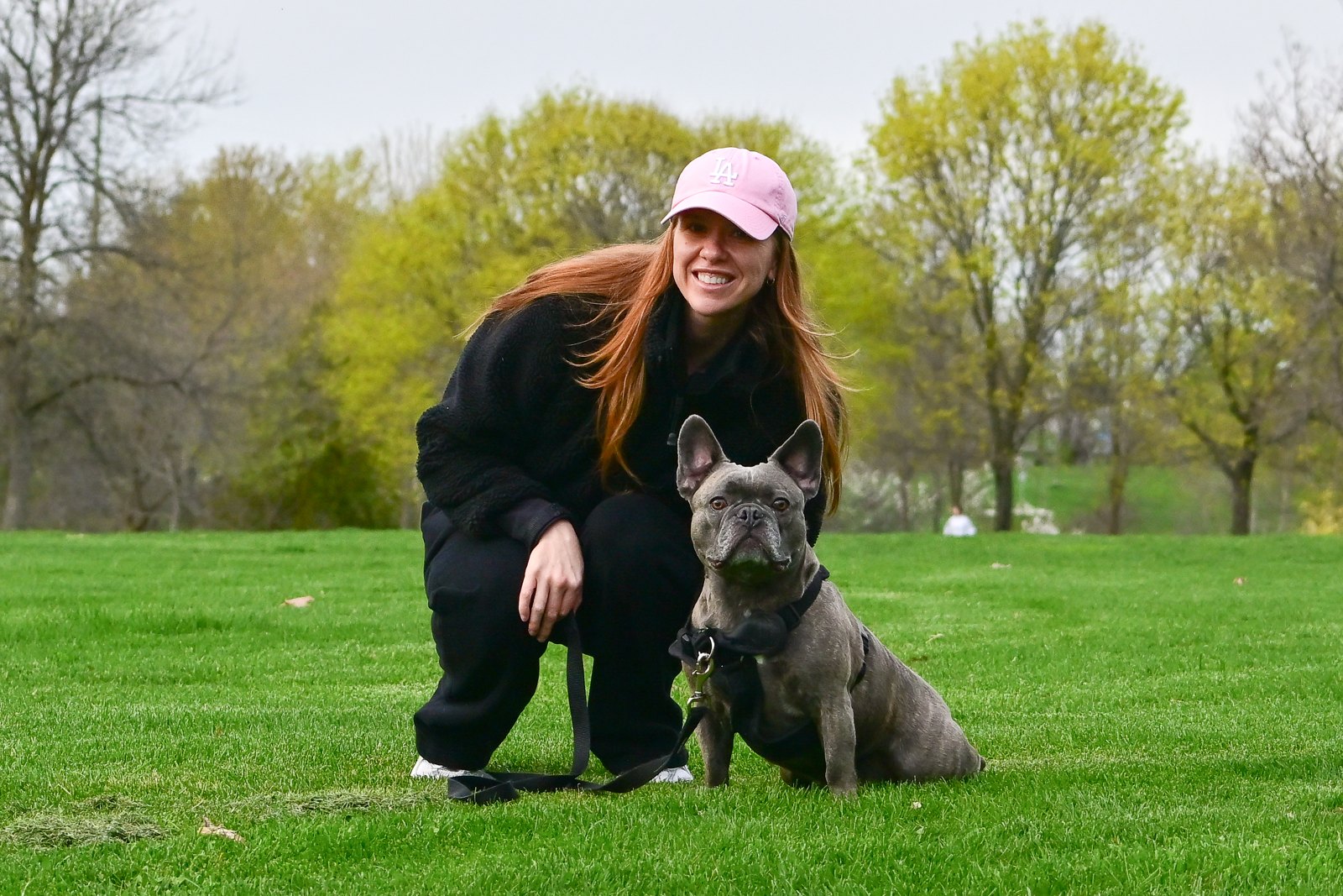 Major with his owner at a BetterDog Pack Walk